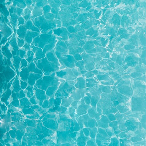 Head to the communal pool for a refreshing swim