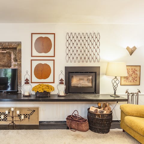 Light the log burner for cosy stays out of season