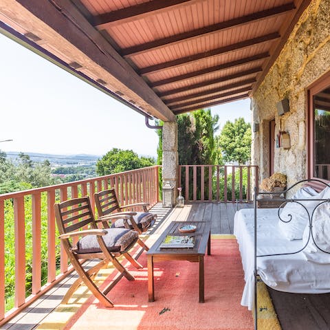 Sip morning coffee as you take in the views from the balcony