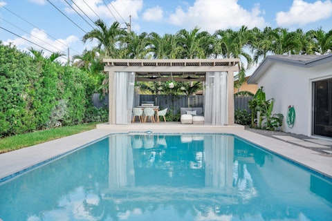 Spend a blissful afternoon by the private pool