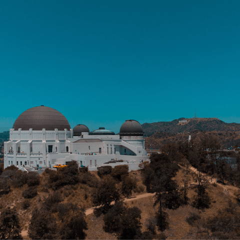 Take a hike in Griffith Park – a twenty-minute drive away