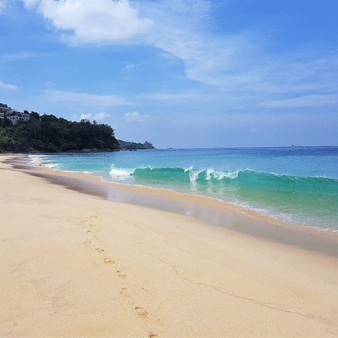 Spend the day on Nai Thon Beach, only 80 metres away