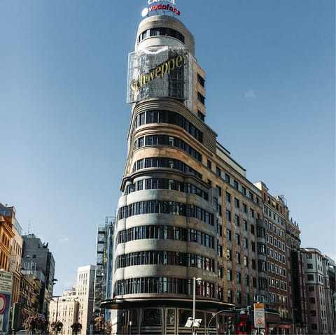 Go shopping on nearby Calle Gran Vía