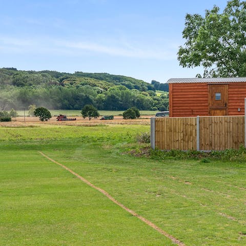 Relax in your peaceful rural surroundings