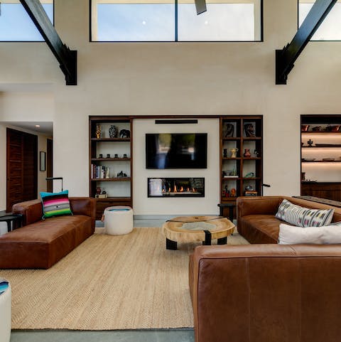 Admire the sleek architecture