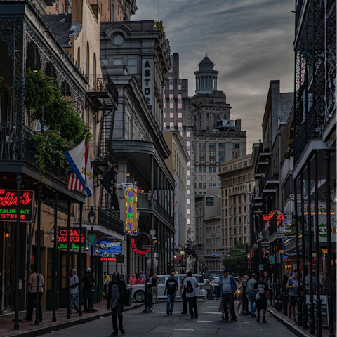 Explore the chic Warehouse District surrounding the home