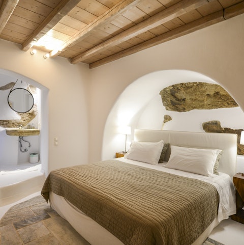 Settle in for a good night's sleep in one of the villa's cosy bedrooms