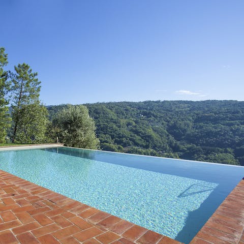 Cool off in the infinity pool