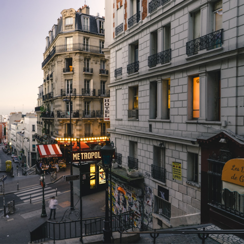 Wind your way along elegant avenues and charming streets into this central Paris home