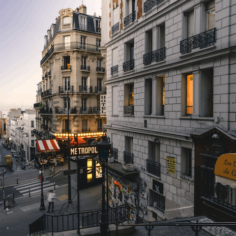 Wind your way along elegant avenues and charming streets into this central Paris home