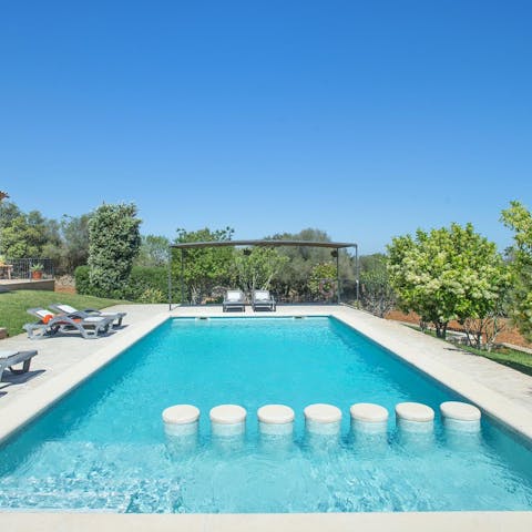 Dive into your private pool and let the summer fun begin