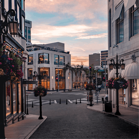 Take a six-minute trip into Beverly Hills for some retail therapy
