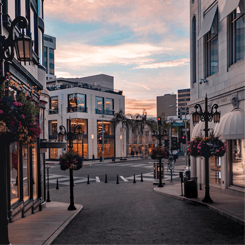 Take a six-minute trip into Beverly Hills for some retail therapy