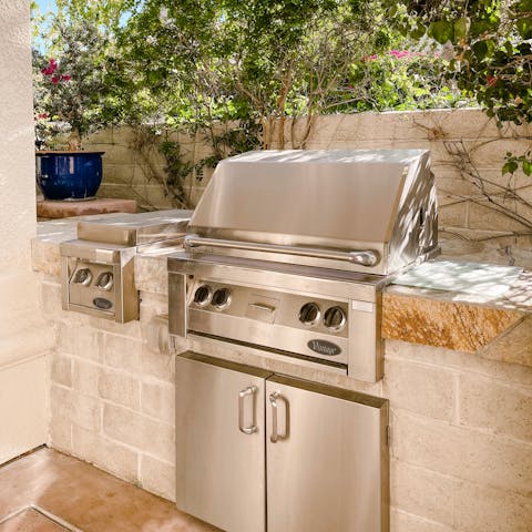 Fire up the terrace's barbecue for an alfresco feast