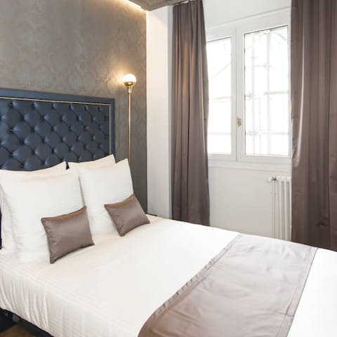 Wake up well-rested in the luxurious bedroom