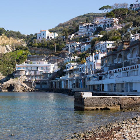 Stroll down to San Montano's beach in minutes and swim in the sea