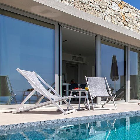 Spend the morning sipping coffee and nibbling fresh fruit on the terrace