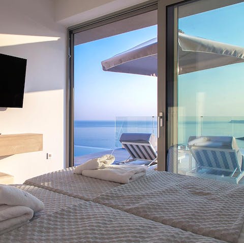 Step right out to the sun-soaked balcony from the main bedroom