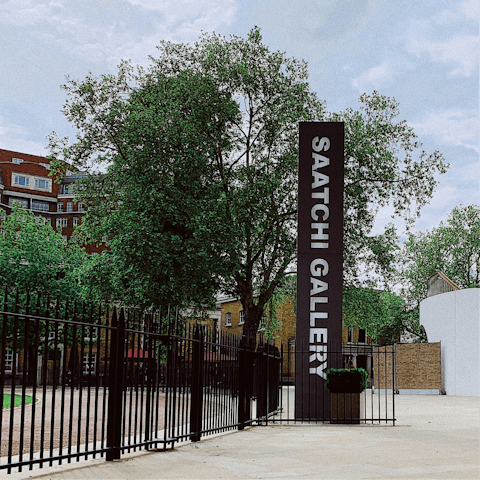 Admire the art in the Saatchi Gallery, a short walk away