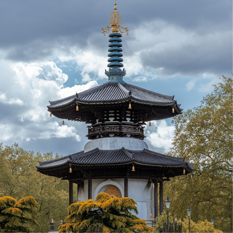 Walk five minutes to Battersea Park to take a break from the city