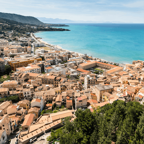 Take a day trip to Cefalu, just 15km away