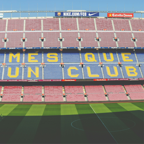 Take in a game at the iconic Camp Nou