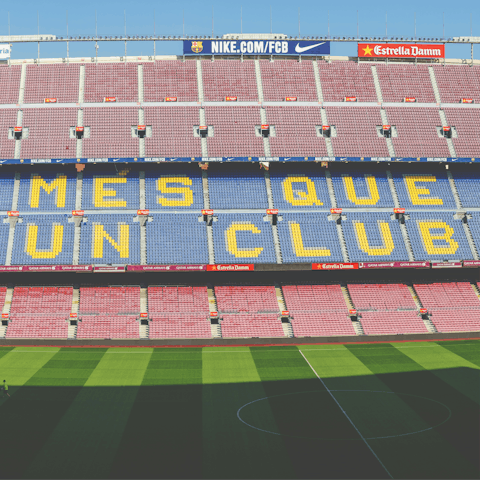 Take in a game at the iconic Camp Nou