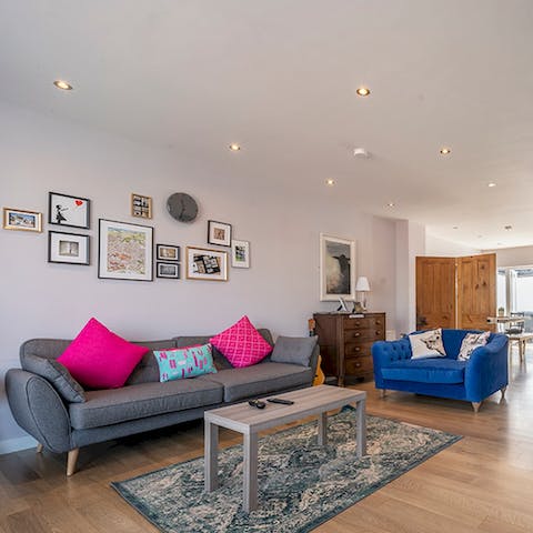 Entertain with ease in the open-plan living space