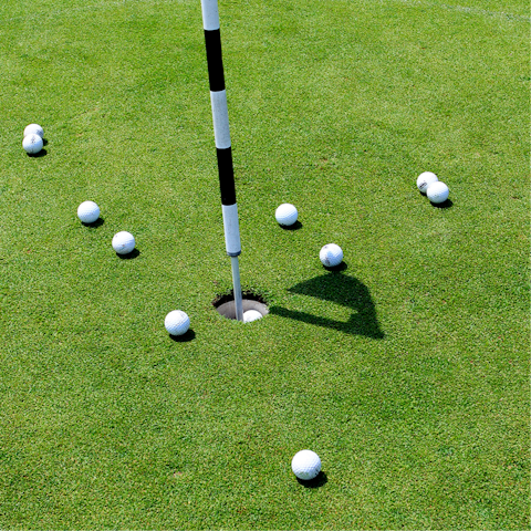 Squeeze in a round of golf at the nearby leisure centre – just a five-minute walk