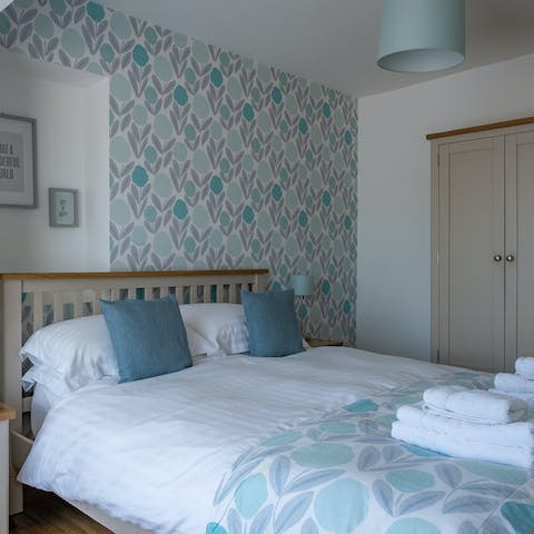 Look forward to a great night's sleep in the calming bedrooms