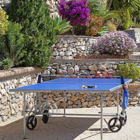 Play a game of table tennis