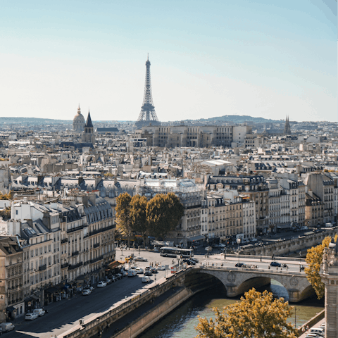 Hop on the Metro to reach central Paris in less than half an hour