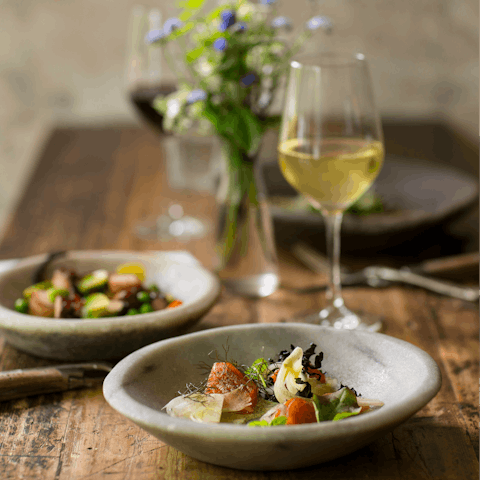 Savour delicious meals served in local restaurants