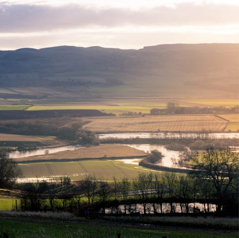 Follow the River Tay from your doorstep and out to rural Perthshire