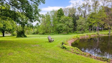 Take a seat by the water, where the woodland meets the shore