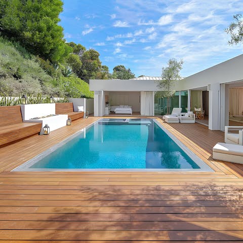 Take a dip in the zero-edge pool, perfect for your downtime