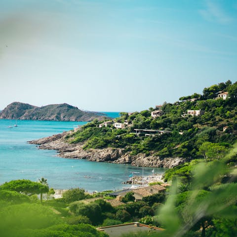 Explore the lively town of Saint Tropez, a short drive away