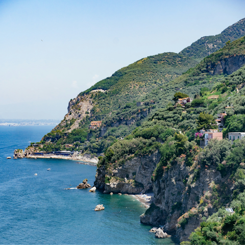 Take advantage of the free shuttle service to Vico Equense