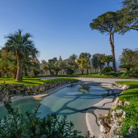 Go for a dip in the eco-friendly natural pool