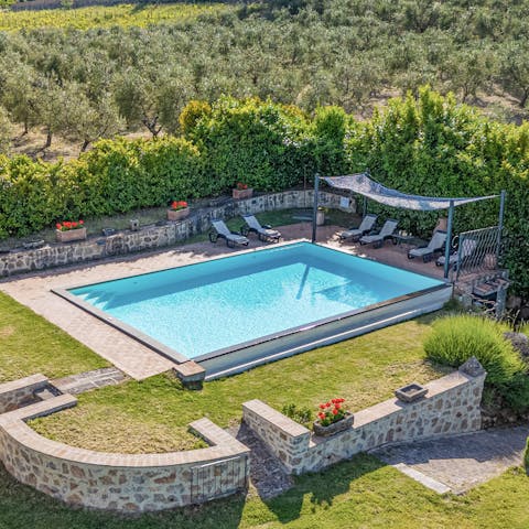 Take a refreshing dip in the pool