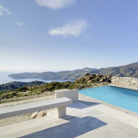 Gaze out at stunning coastline views from the infinity pool