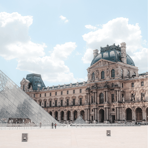 Wander over to the Louvre and explore its outstanding art collection just twenty-minutes away