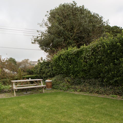 Start your day with a fresh coffee in the garden