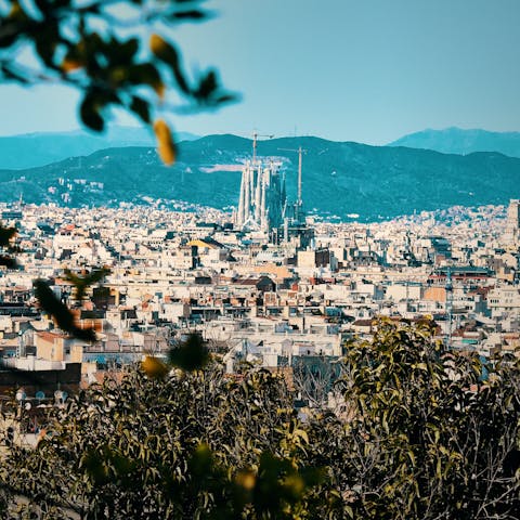 Make the half-hour drive to buzzing Barcelona for a day trip