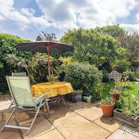 Fire up the barbecue on the charming terrace