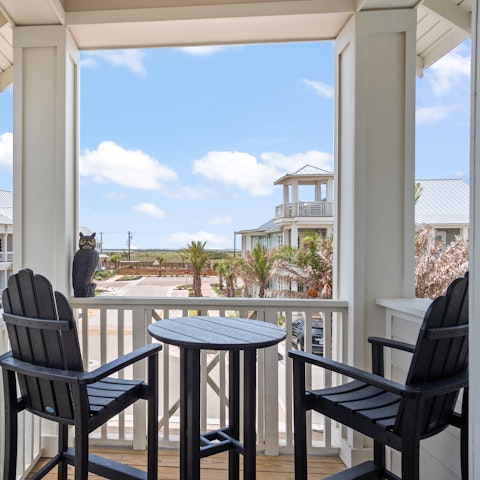 Wind down with your favourite tipple on the balcony