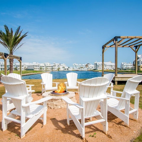 Watch the stars appear as you enjoy an evening around the community fire pit