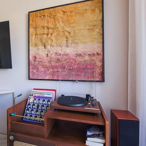 Play a few classic albums on the record player