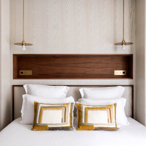 Enjoy a blissful night's sleep in the sumptuous bedrooms