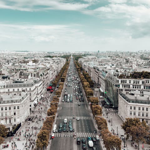 Do some shopping along the Avenue des Champs-Élysées